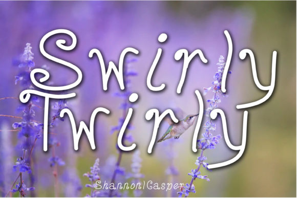 Swirly Twirly Font Poster 1