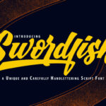Swordfish Font Poster 1