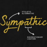 Sympathic Font Poster 6