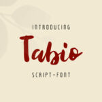 Tabio Font Poster 1