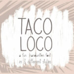 Taco Loco Font Poster 1