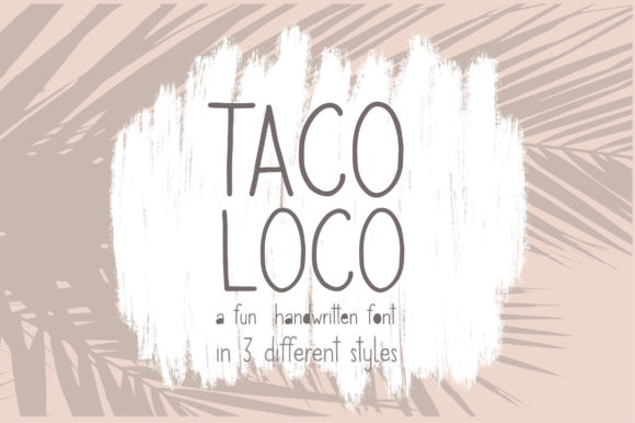 Taco Loco Font Poster 1