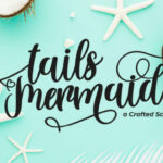 Tails Mermaid Font Poster 1