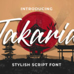 Takaria Font Poster 1