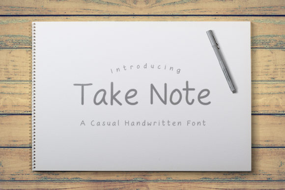 Take Note Font Poster 1