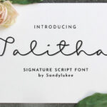 Talitha Font Poster 1