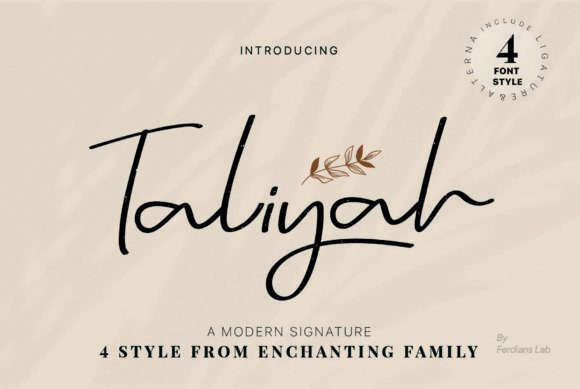 Taliyah Font Poster 1