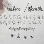 Tambora Font Poster 4