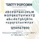 Tasty Popcorn Font Poster 2
