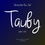 Taufy Font Poster 1