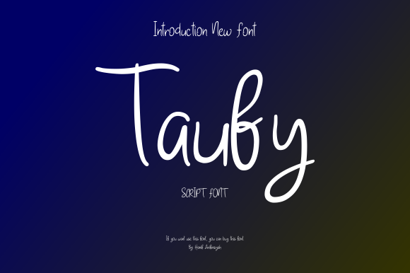 Taufy Font Poster 1