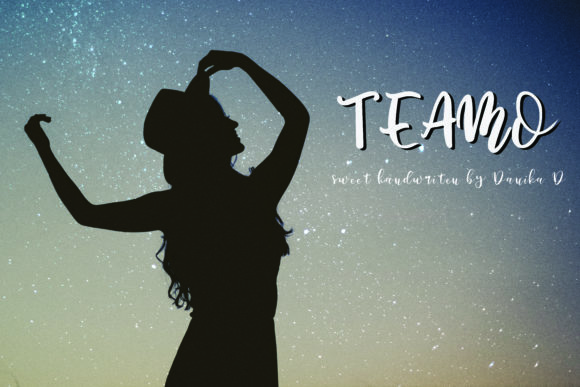 Teamo Font Poster 1