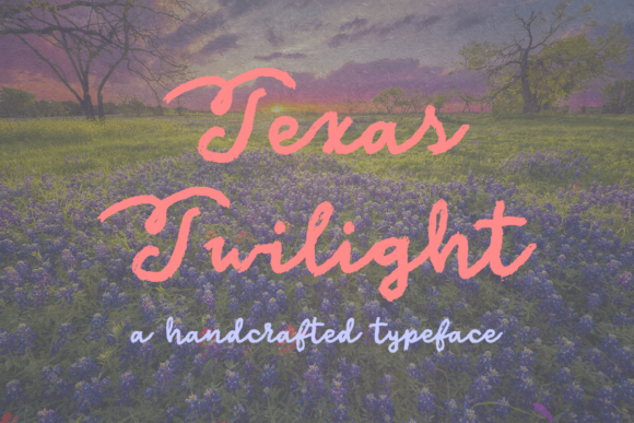 Texas Twilight Font Poster 1