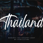 Thailand Font Poster 1