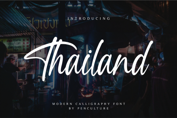 Thailand Font Poster 1