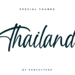 Thailand Font Poster 9