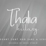 Thalia Hillary Font Poster 2