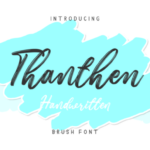 Thanthen Font Poster 1