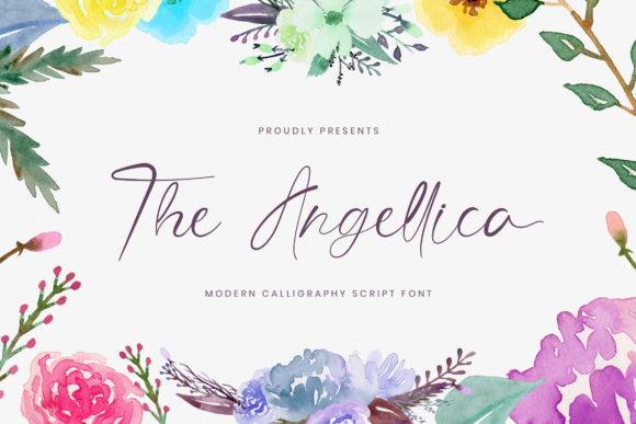 The Angellica Font Poster 1