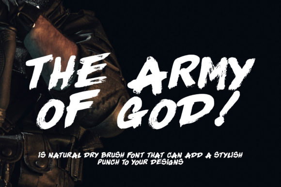 The Army of God Font Poster 1