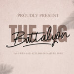 The Big Battalyon Font Poster 1