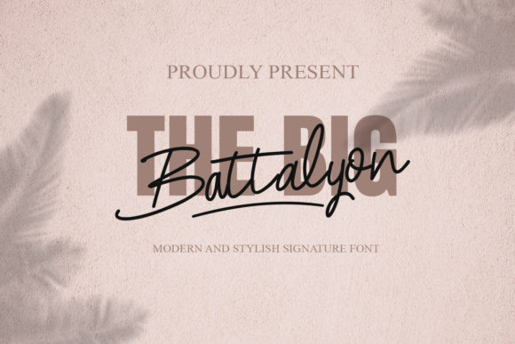 The Big Battalyon Font Poster 1
