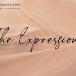 The Expressions Font Poster 1