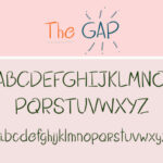 The Gap Font Poster 3