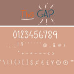 The Gap Font Poster 4