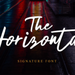 The Horizontal Font Poster 1