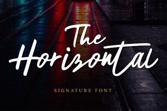 The Horizontal Font Poster 1