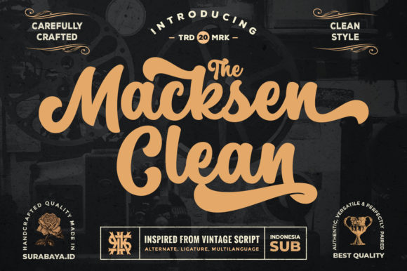The Macksen Font Poster 1