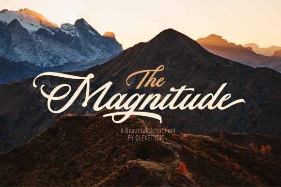 The Magnitude Font Poster 1