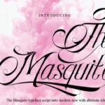 The Masquito Font Poster 1