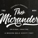 The Micrander Font Poster 1