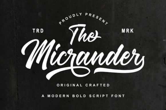 The Micrander Font Poster 1