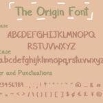 The Origin Font Poster 2