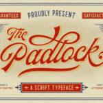 The Padlock Font Poster 1