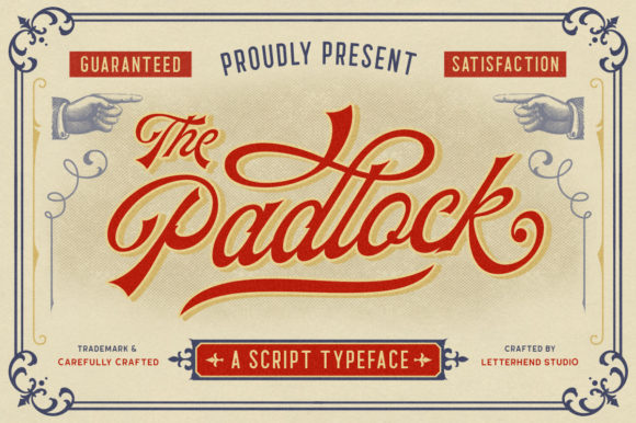 The Padlock Font Poster 1