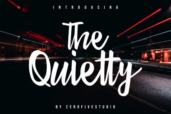 The Quietty Font Poster 1