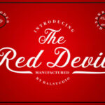 The Red Devil Font Poster 1