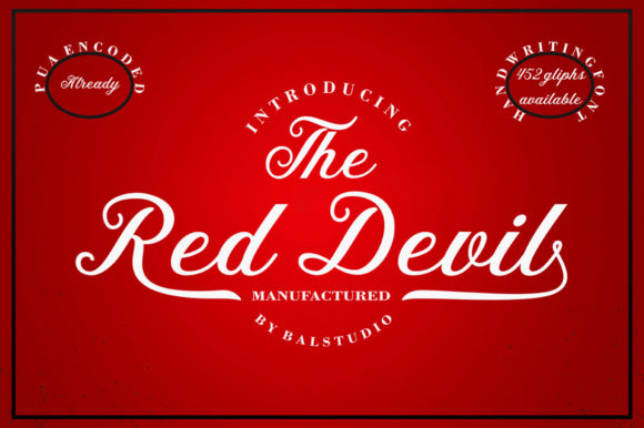 The Red Devil Font Poster 1