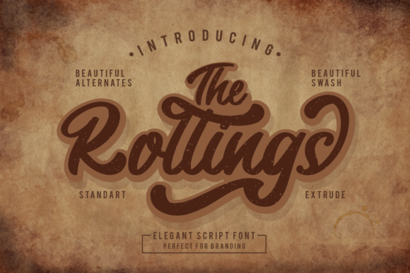 The Rollings Font Poster 1