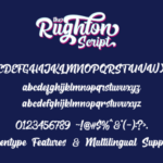 The Rughton Font Poster 9