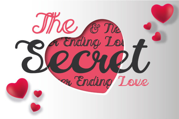The Secret Love Font Poster 1