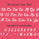The Secret Love Font Poster 2