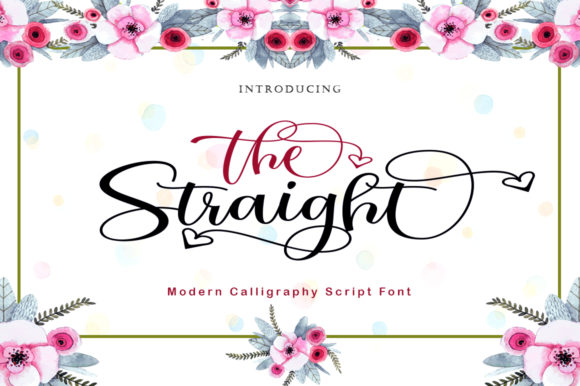 The Straight Font Poster 1