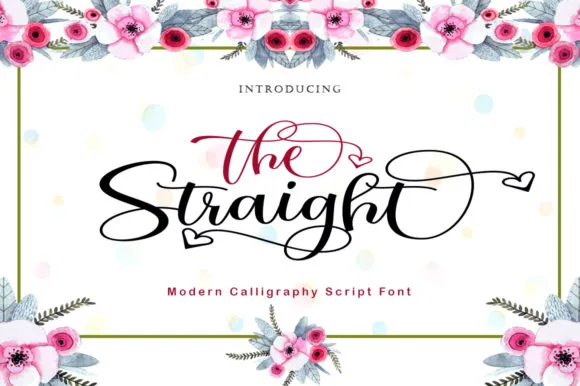 The Straight Font The Straight Font Poster 1