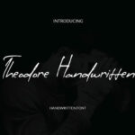 Theodore Font Poster 1