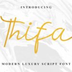 Thifa Font Poster 1